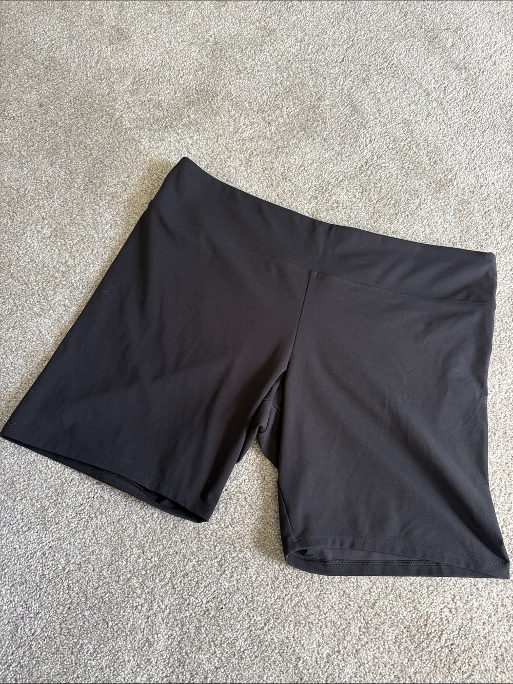 Express Black Bike Shorts with Wide Waistband XL, (167)